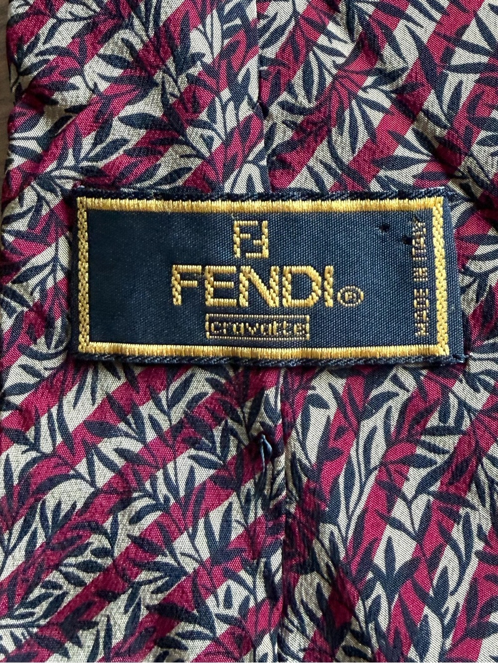 Fendi Cravatte Silk Tie